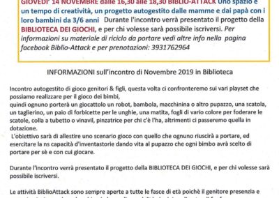 eventi bimbi e ragazzi alla biblioteca di Giampaolo Pescara